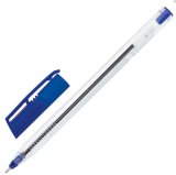 Ручка шариковая PenSan TRIANGLE 2021, синяя, масляная, трехгранная, узел 1 мм, линия 0,7 мм