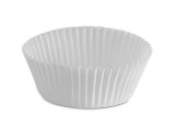 Бумажная форма для пирожных, диаметр 50 мм, высота 25 мм, круглая, белая, 1000 штук