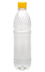 Бутылка без крышки, 500 мл, узкое горло 28 мм, прозрачная, в полиэтилене 135 штук