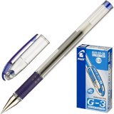 Ручка гелевая Pilot BLN-G3-38-L, синяя, манжетка, толщина линии 0,2 мм, 12 штук