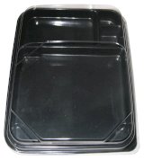 Крышка для контейнера под суши, ПВХ, прозрачная, 900 штук (контейнер 17-6166)