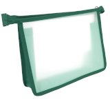 Папка для тетрадей Workmate, А5, прозрачный пластик, окантовка зеленая