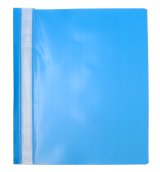 Папка-скоросшиватель пластик Workmate А4, 120 мкм, голубая с прозрачным верхом