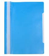 Папка-скоросшиватель пластиковая Workmate, А4, 180 мкм, голубая с прозрачным верхом