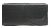 Салфетки бумажные, 33х33 см, 2-слойные, черные, 200 листов в упаковке