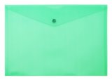 Пaпка-конверт на кнопке Workmate А4, 120 мкм, зеленая
