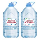 Вода питьевая Святой источник, 5 л, 2 бутылки в упаковке