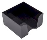 Подставка для бумажного блока, 9х9х5 см, черная