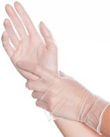 Перчатки виниловые неопудренные ViniMax, размер M, прозрачные, 100 штук
