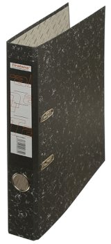 Папка-регистратор Tiralana, 50 мм, черный мрамор, без металлической окантовки