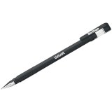 Ручка гелевая Berlingo "Velvet" черная, узел 0,5мм, толщина линии 0,4 мм, прорезиненный корпус 