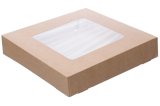 Упаковка с прозрачным окном Оригамо CLICK, быстросборная, 200х200х40 мм, 1500 мл, 200 штук 