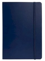 Ежедневник Qredo Flex, А5, недатированный, 136 листов, кожзам, темно-синий