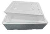 Пищевой термоконтейнер Фудбокс-3 с крышкой, ящик 400х300х115 мм