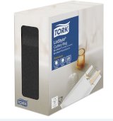 Конверты для приборов Tork LinStyle, 40х39 см, черные, 50 листов, 12 упаковок
