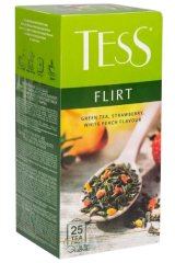Tess Flirt, 1,5 г х 25 пакетов, чай пакетированный, зеленый, с добавками