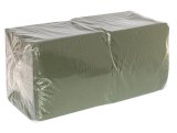 Салфетки бумажные, 33х33 см, 1-слойные, зеленые, 300 листов в упаковке