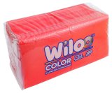 Салфетки бумажные красные Wiloo, 2-слойные, 24х24 см, 250 листов в пачке, 9 пачек в упаковке
