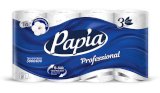 Туалетная бумага Papia Professional 3-х слойная, белая, 8 рулонов в упаковке белая