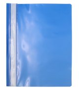 Папка-скоросшиватель пластик Workmate А4, 120 мкм, синяя с прозрачным верхом
