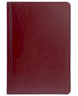 Ежедневник Qredo Nebraska, А5, недатированный, 160 листов, кожзам, бордовый