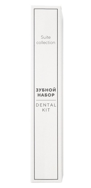 Зубной набор "Suite collection" Optiline включает в себя зубную щетку 15 см и пасту в тубе весом 4 г. Щетка оснащена щетиной средней жесткости, обеспечит качественное очищение зубов. Стильный и лаконичный дизайн зубной щетки выполнен в белом цвете. Состав зубной пасты подобран для бережного и эффективного ухода за полостью рта и свежести дыхания. Зубной набор поставляется в картонной упаковке. Нейтральный дизайн упаковки гармонично впишется в любой интерьер номера.