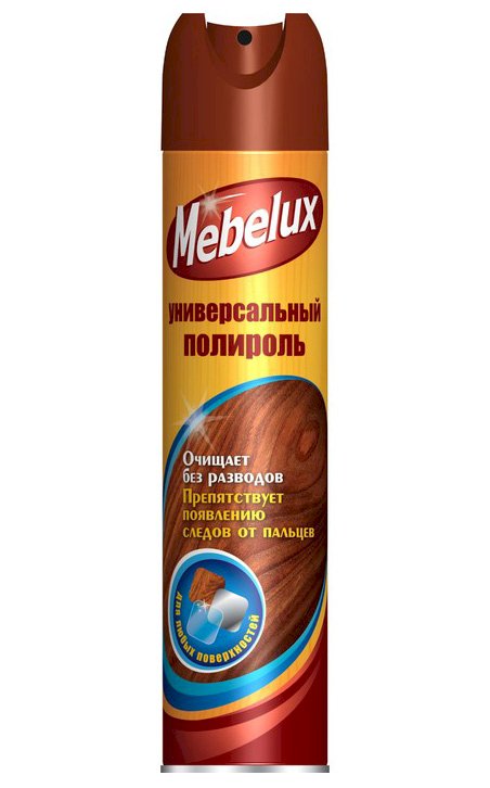 Mebelux Полироль для мебели для любых поверхностей, 300 мл