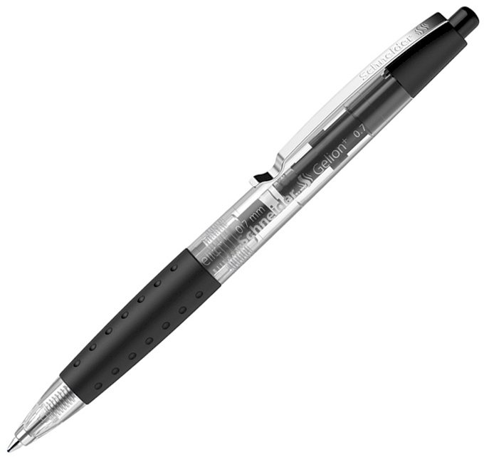 Ручка гелевая автоматическая Schneider Gelion черная, толщина линии 0,4 мм