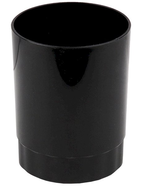 Подставка для ручек-стакан используется для хранения канцелярских товаров: ручек, карандашей, маркеров, линейки, ножниц и других принадлежностей. Выполнен из пластика черного цвета. Размер 67х87 мм. 
