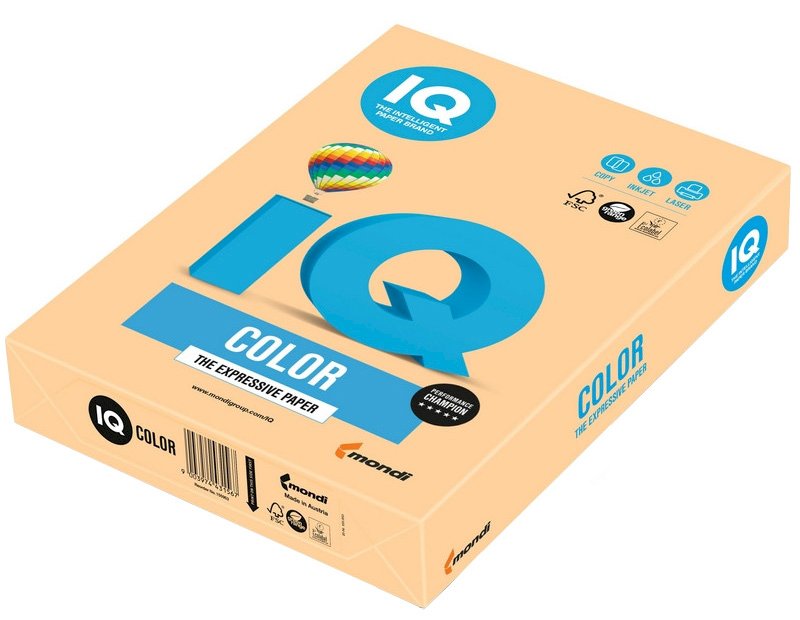 Бумага для офисной техники IQ Color GO22, А4, 160 г/м2, 250 листов, золотистая