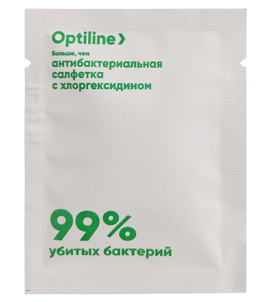 Салфетка влажная в индивидуальной упаковке "Антибактериальная" Optiline, 1200 штук в коробе