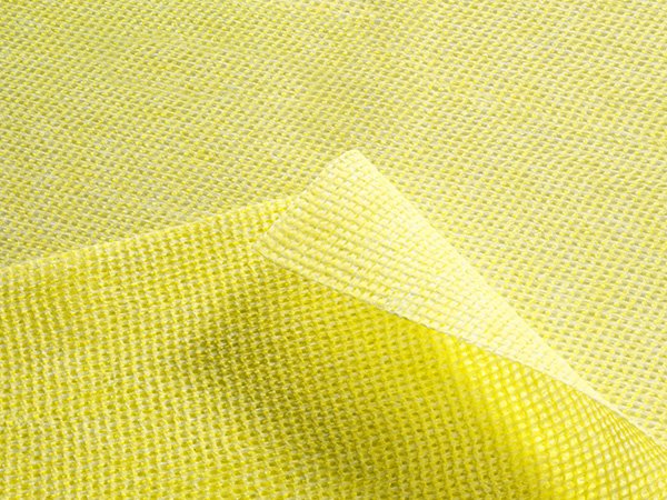 Салфетка вискозная с ячеистой структурой Optiline, 35х40 см, желтая, 25 штук