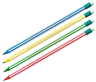 Карандаш чернографитный Bic Evolution Lines, HB, с ластиком, заточенный