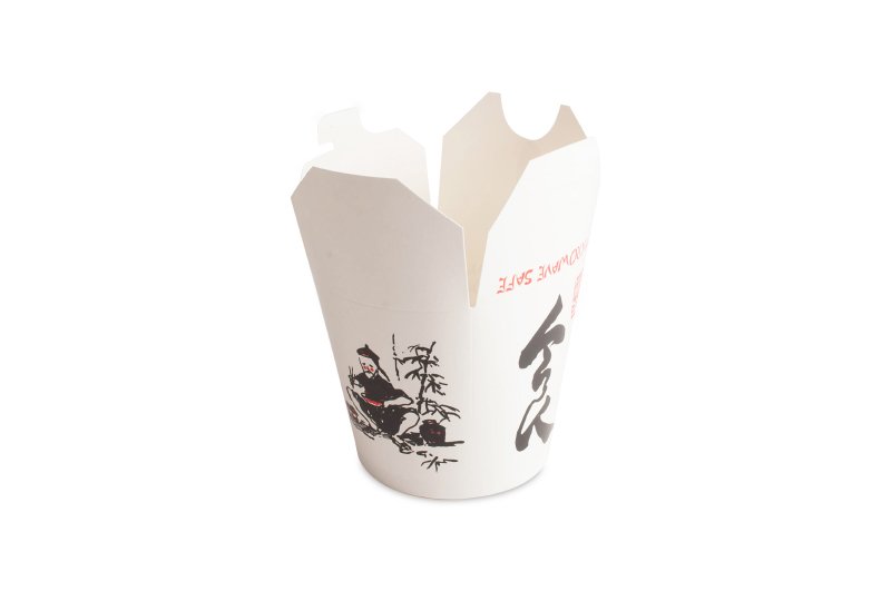 Контейнер бумажный "China Pack" можно использовать под лапшу wok, рис, пельмени, вареники. Изготовлена из влагожироустойчивого картона, обладающего барьерными свойствами. Контейнер пригоден для разогревания в микроволновой печи. Объем - 750 мл. В коробке 500 штук.