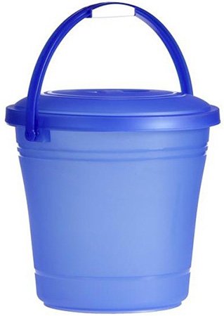 Ведро пластиковое с крышкой, 20 литров, 15 штук 