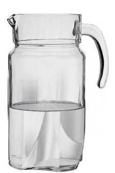 Кувшин 1,7 л. d=110, h=235 мм с красной крышкой Луна