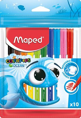 Фломастеры Maped Color'Peps Ocean, 24 цвета - фото №1