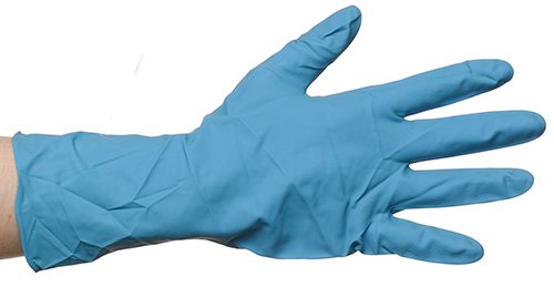 Перчатки латексные HIGH RISK Optiline, размер L, 17 г,  50 штук в упаковке - фото №1