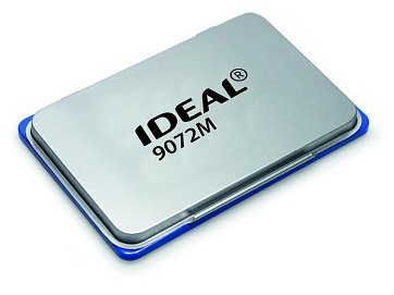 Штемпельная подушка IDEAL by Trodat, настольная, металлическая, 70х110 мм, синяя