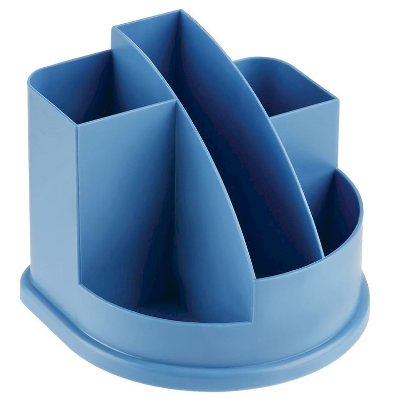 Настольная подставка Стамм Авангард, пластиковая, сине-голубая
