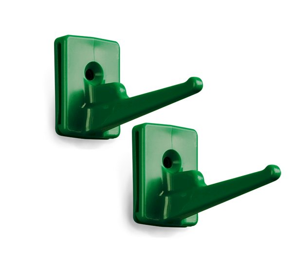 Крючок настенного крепления HACCPER Control Point, зеленый, 2 штуки