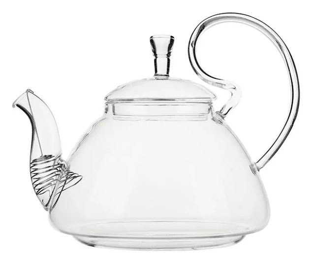 Чайник заварочный Проотель 1,1 л, термостойкое стекло, диаметр 7/13 см
