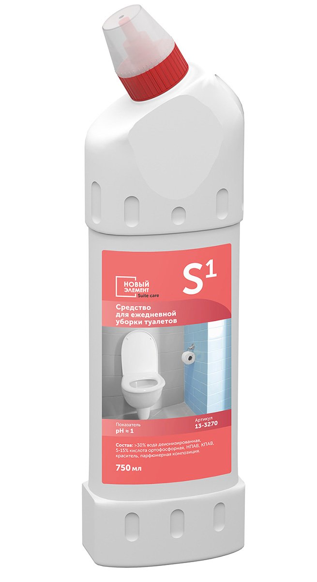 Новый Элемент Suite care S1 Средство для ежедневной уборки унитазов, 750 мл
