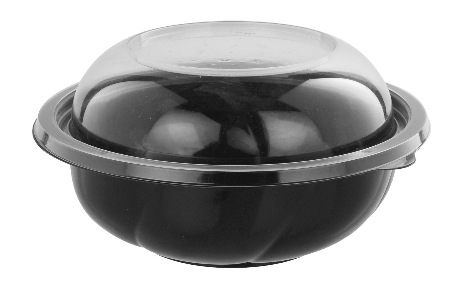 Контейнер СпК-190 изготовлен из ПЭТ черного цвета. Предназначен для упаковки салатов, десертов, кондитерских изделий, орехов, сухофруктов, холодных закусок. Объем 1000 мл, диаметр 189 мм. Поставляется без крышки, артикул крышки для контейнера 17-2413, 17-2414. В упаковке 300 штук.