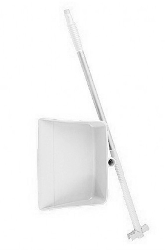 Совок пластиковый Schavon c высокой ручкой, белый