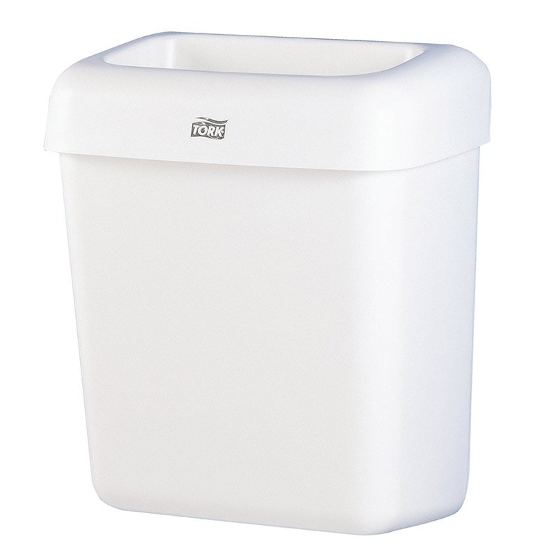Корзина для мусора Tork (Торк), объем 20 литров, подходит для любых туалетных комнат и, в зависимости от необходимости, может устанавливаться на стену или на пол. Не требует много места. Проста в обслуживании. Размер 430х322х205 мм. 