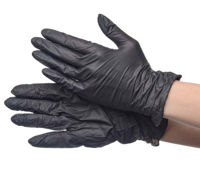 Перчатки нитриловые Optiline, размер XL, черные, 200 штук