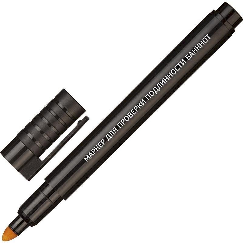 Маркер для проверки подлинности банкнот, толщина линии 2-3 мм