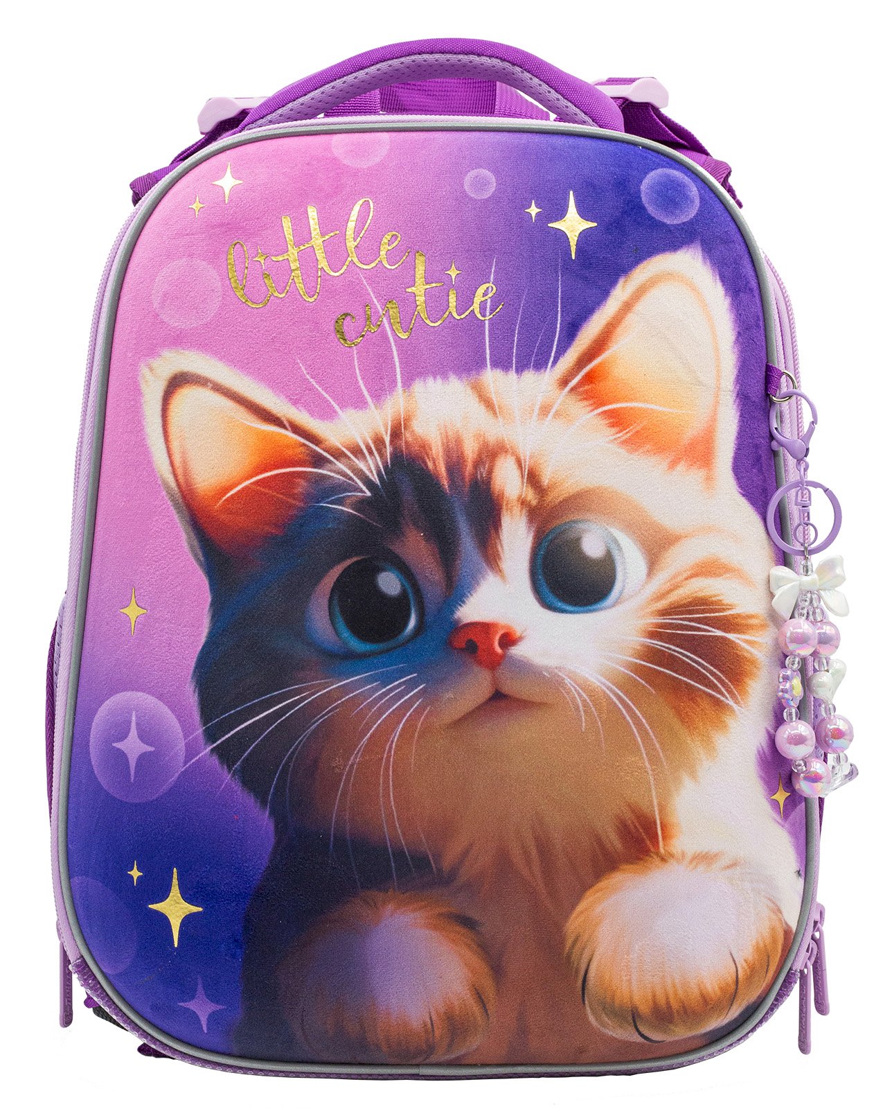 Ранец школьный ПандаРог Little cutie 380х290х160 мм, 2 отделения, 2 кармана, анатомическая спинка