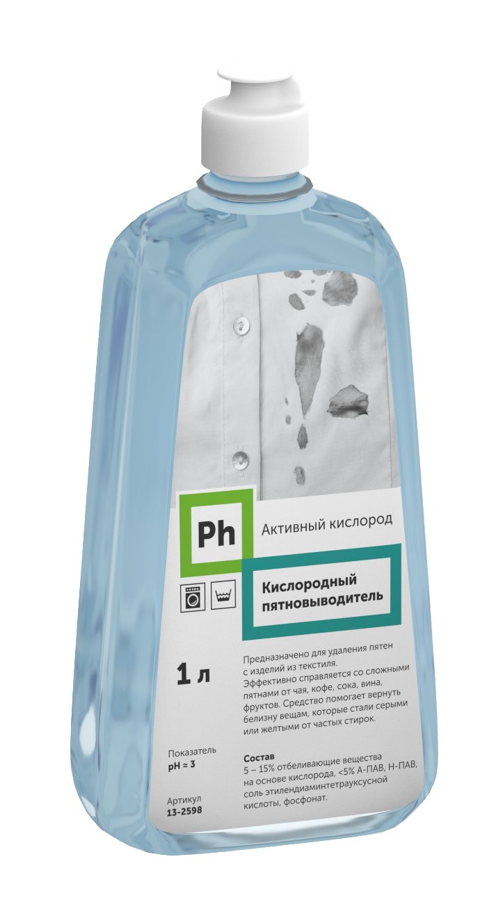 Ph Кислородный пятновыводитель, 1 литр